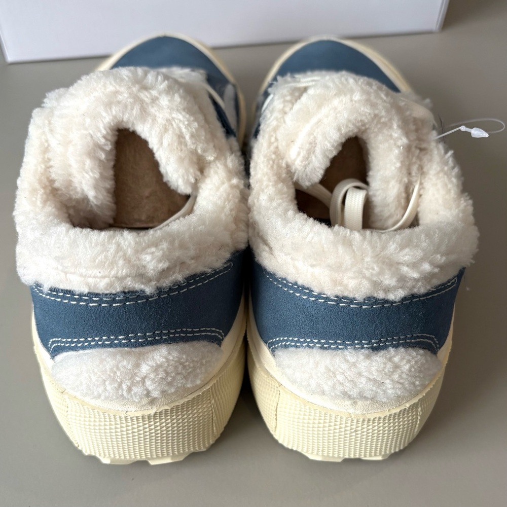 NEW Brandblack Suede Bravo Faux Shearling Sneakers winter comfort outdoor arch - Picture 11 of 12
